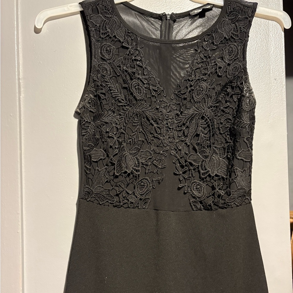 French Kyss Black Sheath Dress Sleeveless Backless